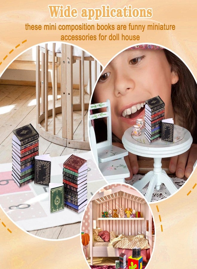 KFHENSOMR 24pcs Mini Books1:12 Scale Miniatures Dollhouse Tiny Book Model Assorted Doll House Accessories Small Books Decoration Dollhouse Decor Toy DIY Crafting Supplies (8 Style) - Image 5